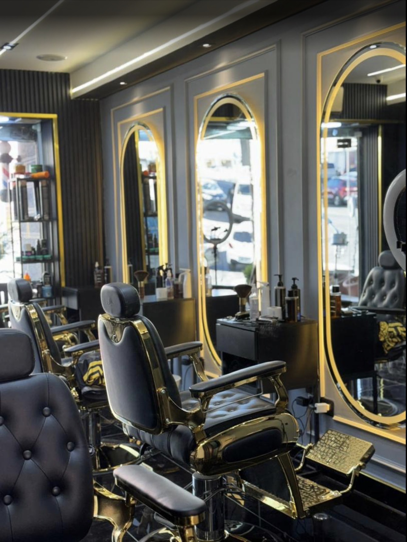 CUT N' SHAVE barbershop interior in Amman